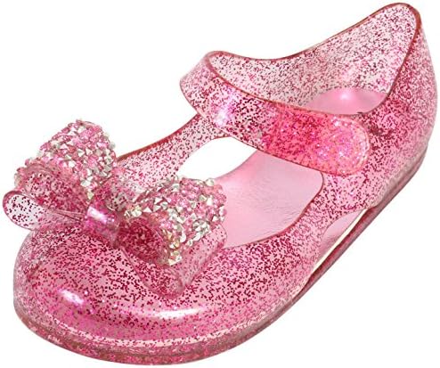 first steps Girls Glitter Jewel Bow Mary Jane Jelly Shoes (Infant/Toddler)