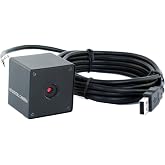 ELP Black Mini Box 5megapixel 30degree PC USB Camera with OV5640 Image Sensor for Laptop Computer Mini UVC USB2.0 Video Webcam Industrial Lightburn Camera for Windows, Linux, Mac, Raspberry Pi