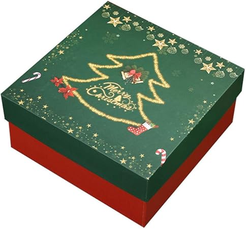 Amazon Nuolux クリスマスギフトボックス紙箱お菓子箱チョコレートラプボックスクリスマスクッキークリスマスツリークッキーギフト クリスマスツリー ギフトボックス 文房具 オフィス用品