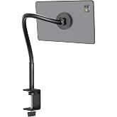 Magnetic Gooseneck Tablet Holder, iPad Desk Clamp Mount for Bed &amp; Desk | 360 Degree Adjustable Arm, Compatible with MagSafe, Fits 4.7-13.5" Devices, Phone, iPad Pro/Air/Mini, Kindle Fire, Galaxy Tab