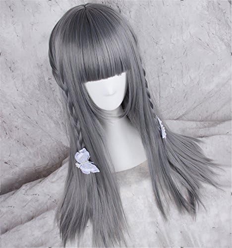 Suuny Queen LOL Katarina Cosplay Wig Grey Straight Hair Long Synthetic Hair wigs