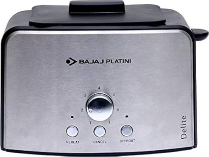 Bajaj Platini Delite 800W Pop up Toaster (Silver)