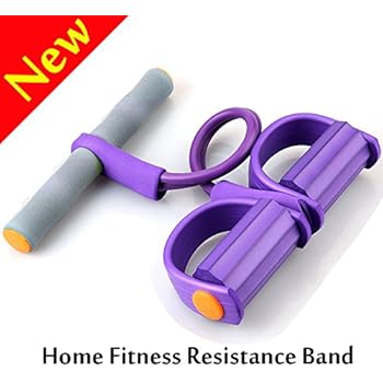 V-Resourcing 022 Pedal Resistance Band Elastic Pull Rope Fitness Equipment,Bodybuilding Expander for Abdomen/Waist/Arm/Leg Stretching Slimming Training