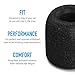 Comply 100 Core Series | Memory Foam Replacement IEM Ear Tips for Etymotic, Westone, Klipsch & More | Superior Noise Isolation, Ultimate Comfort, Secure Fit | Black, Large (3 Pairs)