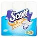 Scott Tube-Free Bath Tissue Double Roll Toilet Paper, 18 Count