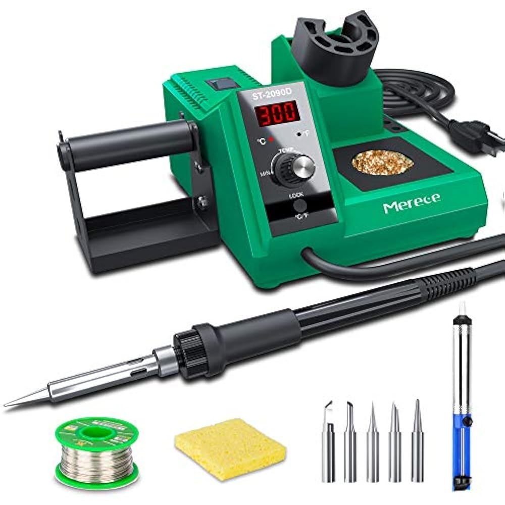 Soldering Iron Station Kit Digital 65W Electronic 176896 Temperature