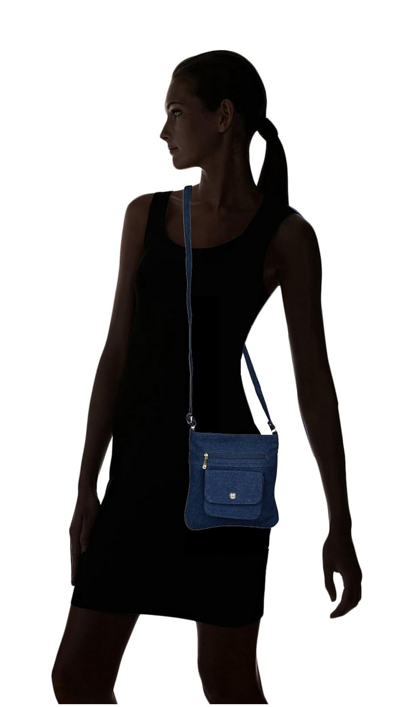 exotique women's sling bag (blue, cw00022bl)