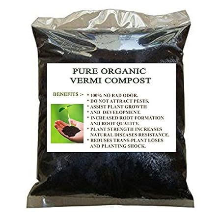Elamgreen 10kg Organic Vermicompost/Compost Manure for Plants/Vermicompost 10kg/ Compost for Gardening/Compost 10kg