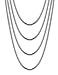 Jstyle 4 Pcs Stainless Steel Necklace for Men Women Snake Chain Link 18''20''22''24''