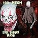 XIAO MO GU Latex Halloween Party Cosplay Face Mask Crazy Clown Costumes Mask Creepy Funny for Adults (Crazy)