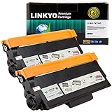 LINKYO Compatible Toner Cartridge Replacement for Brother TN750 TN-750 TN720 (Black, High Yield, 2-Pack)