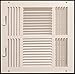 HVAC Premium 12''w X 12''h 4-Way AIR Supply Grille - Vent Cover & Diffuser - Flat Stamped Face - White [Outer Dimensions: 13.75''w X 13.75''h]