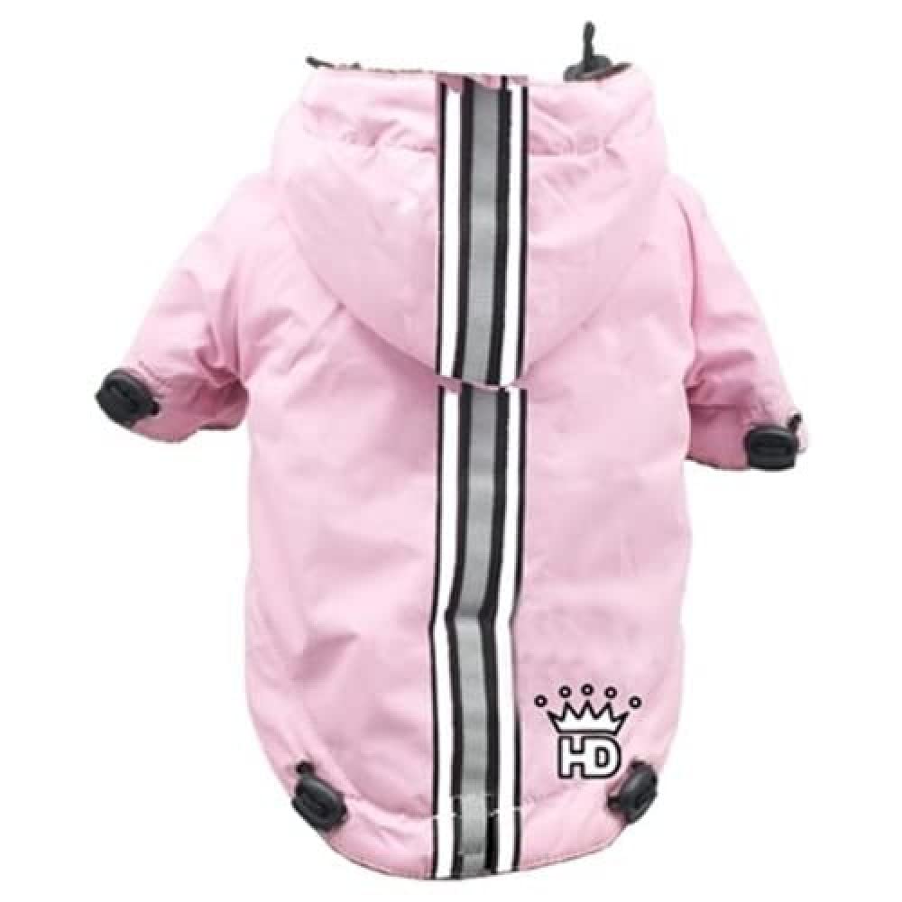 Hip Doggie HD 5PRPK BDXS Puppagonia Rain Parka – BDXS – Dog Raincoat – Pink