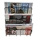 3 Tier Modern Black Wall Mounted Metal Bar Magazine Rack/Document File Folder Hanging Storage Organizer