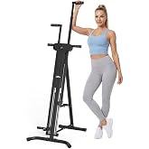 Relife Stair Stepper, Vertical Climber Exercise Machine for Home Gym | Stair Climber with 4 Metal Guide Rails, Folding Step Fitness Machines Cardio Workout Machine 5-Level Heights
