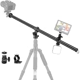 Koolehaoda 33" Tripod Extension Arm - Aluminum Horizontal Column | 360&deg; Rotatable Center Column Arm, Load up to 22lbs, for Overhead &amp; Multi-Angle Photography (Tripod Not Included)