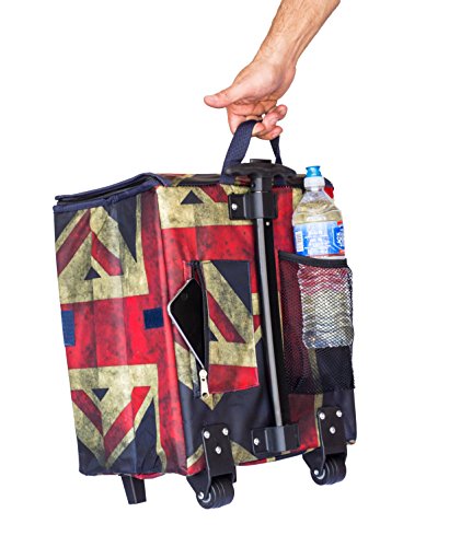 image for dbest products Smart Cart, Britain Collapsible Rolling Utility Cart Ba