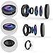 BVH Pro 3 in 1 Camera Lens Kit 185° Fisheye Lens + 0.65X Wide Angle Lens + 10X Macro Lens with Universal Clip for iPhone 7/8 Samsung S7/S8 Edge and Most Smartphones.