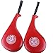 PMLAND 2 Pcs Red Taekwondo Durable Kick Pads Targets for Kickboxing Training
