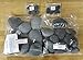 50 pc Hot Stones Set for Massage - Genuine Hand-Picked & paired Large & Medium Basalt Stones - Includes Sacral, Trigger, Toe, Palm, & Facial Stones.