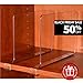 ClosetMate Beautiful 2 Pack Acrylic Shelf Dividers - Unbreakable Crystal Clear Closet Shelves, Organizer Separators, Perfect for Closets Kitchen Bedroom Shelving Organization