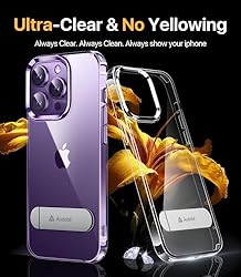 andobil for iPhone 14 Pro Case with Invisible Stand
