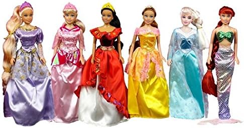 Fairy Tale Princess 11-inch Doll Collection , 6-piece set. 25.0x11.0x1.0, 8823