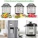 Instant Pot Accessories,Pressure Cooker Accessories 16PCS Cooking Accessories for 6,8 Qt InstaPot & Pressure Cooker, with Steamer Basket, Springform Pan, Egg Rack, Egg Bites Mold, Magnetic Cheat Sheet