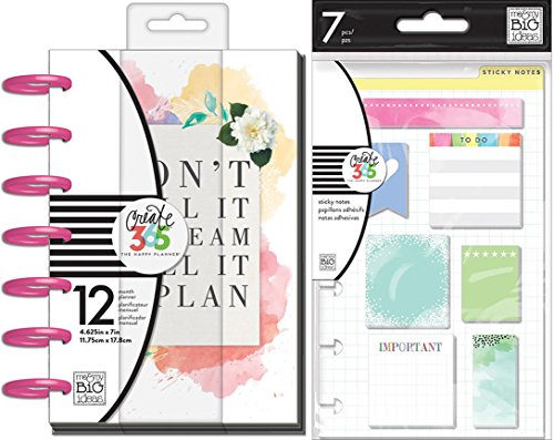 Create 365 mini happy planner and sticky notes bundle (…