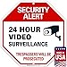 Video Surveillance Sign, Surveillance Sign, 12x12 Inches, Rust Free .040 Aluminum, Fade Resistant, Made in USA