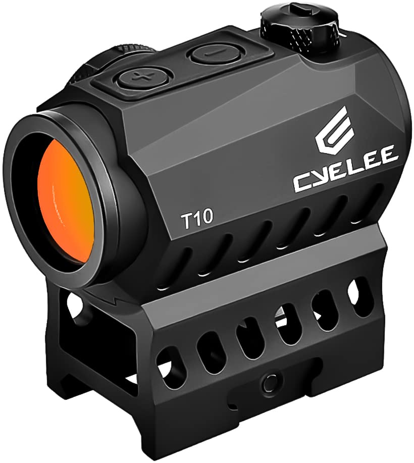 Cyelee Red Dot Sight 1x20mm 2MOA Shake Awake Rifle Scope with Absolute