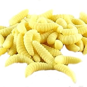 Luwu-store 30 Pcs Odeur Main Pole Appat Leurre De Pêche Doux Pain Bug Bionic Grubs Workline Bottes Truite Leurre Souple Bait-red