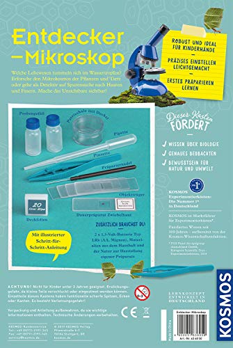 KOSMOS 636050 Entdecker-Mikroskop, Experimentierkasten für Kinder, Schüler Mikroskop, Mikroskop für Kinder ab 8 Jahre, Kinder, kosmos mikroskop – Bild 3