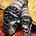 Top Plaza Wrist Watch for Lovers/Couples Dress Wrist Analog Quartz Waterproof Business Casual Calendar Date Window, 98FT 30M 3ATM Water Resistant - Valentine's Day Gift
