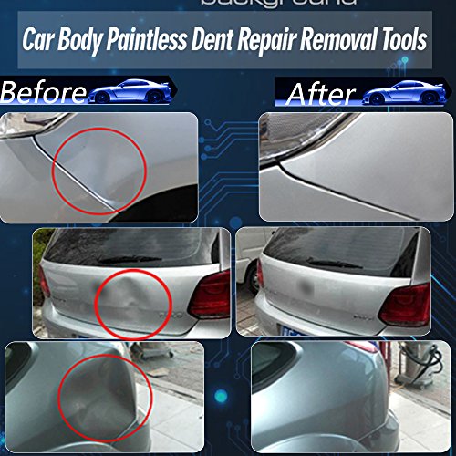 AI 92pcs Car Body Paintless Dent Repair Removal Tools, Auto Dent Puller Kit Automotive Door Ding Dent Silde Hammer Glue Puller Repair Starter Set Kits for Car Hail Damage and Door Dings Repair