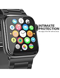 [3 Pack] Apple Watch Screen Protector (42mm for Series 3 2 1) 3D Tempered Film Max Coverage Full Screen 99% Clear Max Coverage Anti-Bubble iWatch Screen Protector 42mm