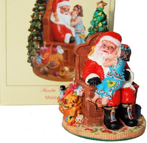 Santa Claus Figurine Malaysian - Collectible Christmas