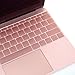 Premium Keyboard Cover for MacBook 12 Inch A1534 and MacBook Pro 13 Inch A1708 (2016/2017 Version, No TouchBar) (Hollow Series Rose Gold)