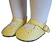 Easter Yellow Scallop Shoes for 18