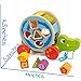 COSSY Wooden Shape Sorter Pull Toy - Wooden Alligator Puzzle for Toddler Learning Walk-A-Long Push & Educational Toy for 1 Year Old