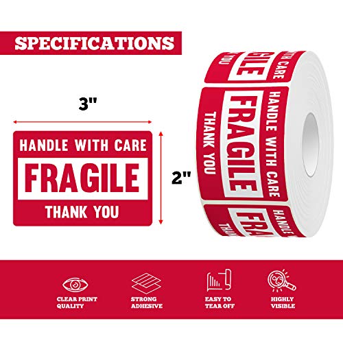 3 X 2 Fragile Handle With Care Warning Stickers Fragile Tape For Packing And Shipping Permanent Adhesive Labels 500 Per Roll 1 Pack Pricepulse 3 X 2 Fragile Handle With Care Warning Stickers Fragile Tape For Packing And Shipping Permanent Adhesive Labels 500 Per Roll 1 Pack Pricepulse