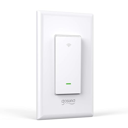 Smart Switch Gosund 2 4ghz Wifi Light Switch Works With Alexa Google Home Remote Control And Schedule Neutral Wire Required Single Pole No Hub