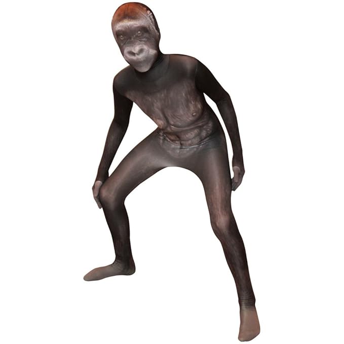 Morphsuits KLBGS - Gorilla Animal Planet Kinder Kostüm, 102-118 cm, Größe S