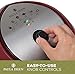 Paula Deen 9.5 QT (1700 Watt) Family-Sized Air Fryer, Rapid Air Circulation System, Single Basket System, Ceramic Non-Stick Coating, Simple Knob Controls, 50 Recipes, 1-Year Warranty (Merlot)