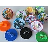 12 Plants Vs Zombies Garden Warfare ring cupcake toppers - birthday party favor by Unknown