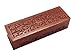 Wooden Pen pencil Box for Storing Pen and Pencil Stationery Supplies with Elegant Carving Inlay Handmade Product 8 Inch