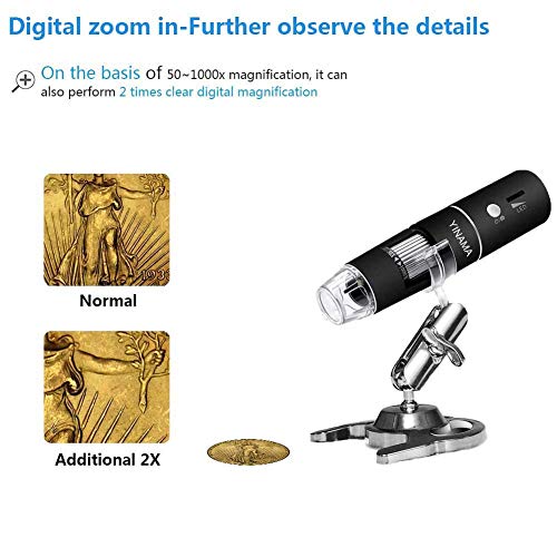 2 Microscope+YINAMA+Magnification+Microscopes+Compatible