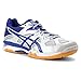 ASICS Women's Gel Tactic Volleyball Shoe, Silver/Royal/White, 8 M US
