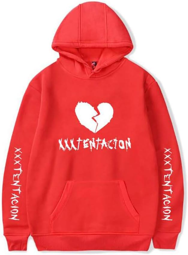 JHY Men's Casual Graphic Hoodies,Orange,XXXL