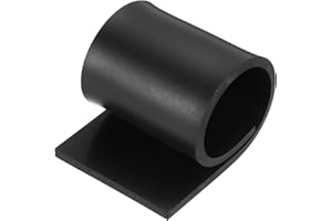 MECCANIXITY Solid Rubber Sheet 3/16" Thick x 3" Wide x 10" Long, Anti-Slip Neoprene Rubber Roofing Material for Gaskets DIY M